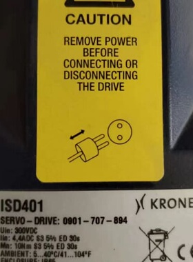 议价KRONES电机克朗斯电机 ISD401