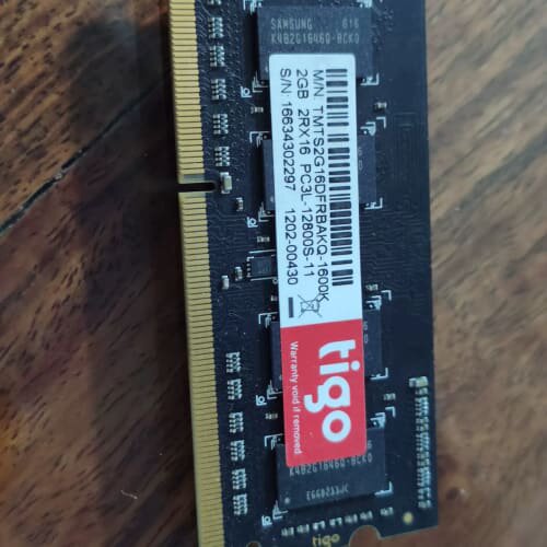 议价tigo 内存条 TMTS2GB16DFRBAKQ-1600