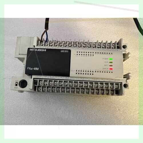 议价S菱PLC FX3U-48MR/ES-A，实物拍照，通电有故