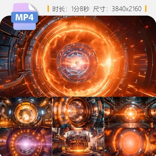 高清可控核聚变核电站核反应堆未来科技动力原子能工业辐视频素材