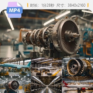 高清飞机制造厂零件航空维修器材技术手册工具工程师安全视频素材