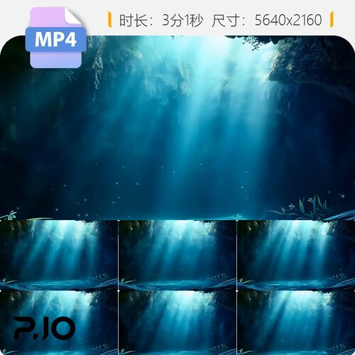 高清幽兰舞蹈背景LED森林光束梦幻仙境神秘绿色唯美视频素材
