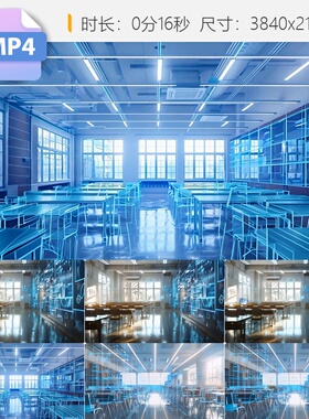 高清数字科技智慧互动教室虚拟现实增强学习智能教育在线视频素材