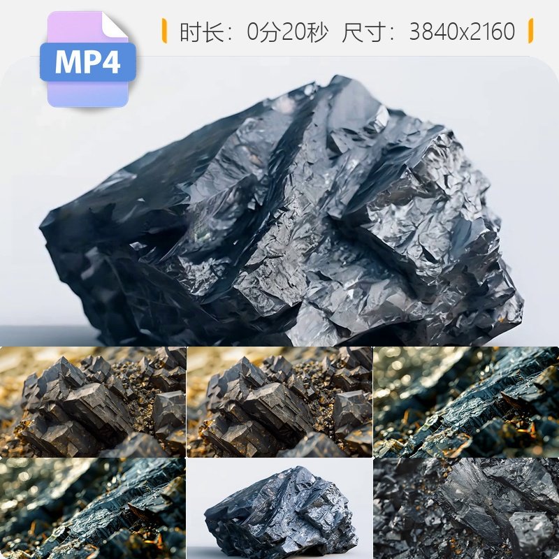 高清铁铜金矿铂钨锂稀土开采勘探金属矿产资源地质学视频素材 - 实物图