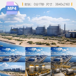 高清核电站外景内部结构机组航拍清洁能源大国重器基建视频素材