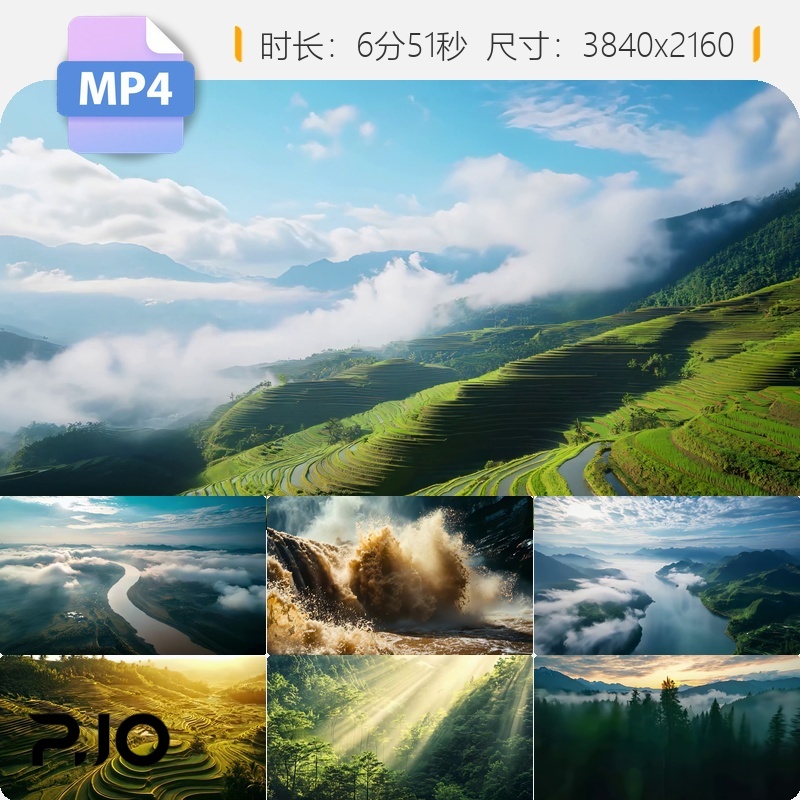 高清森林河流丁达尔光清晨原始峡谷长江道延时航拍风景视频素材