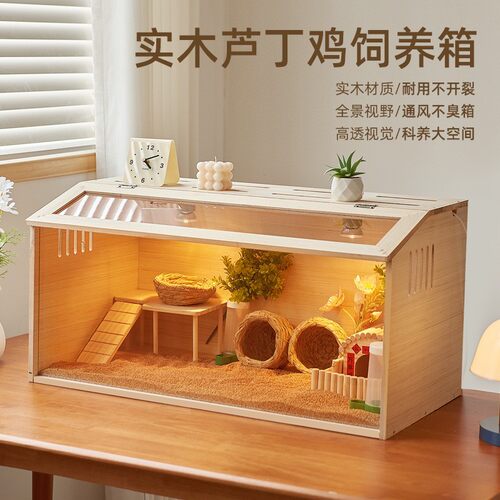 实木芦丁鸡饲养箱保带加热灯
