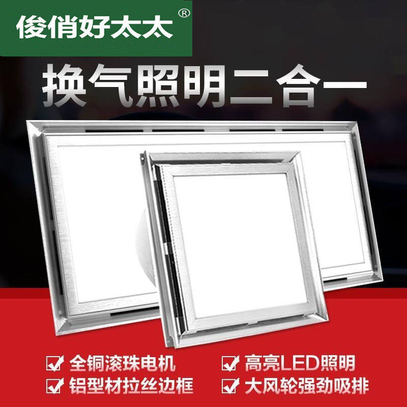 集成吊顶照明二合一厨房换气扇