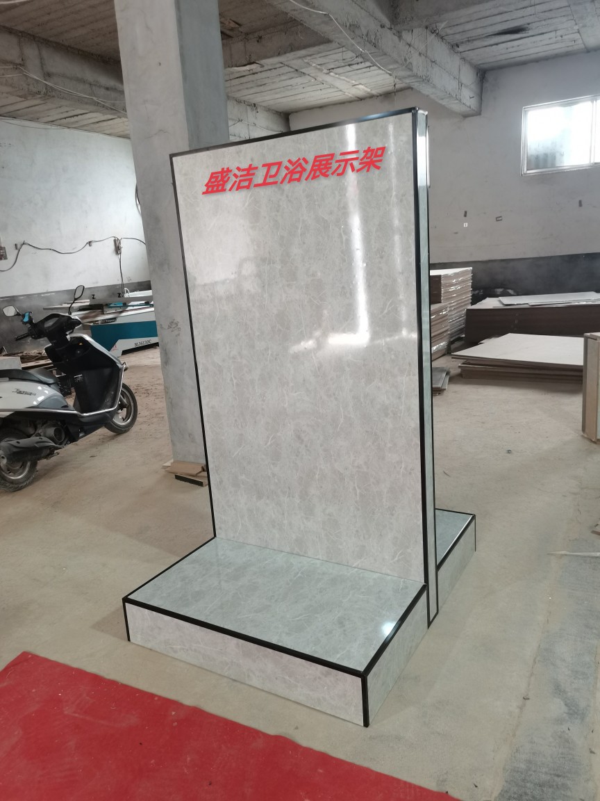 浴室柜展示架净水机展柜摆卫浴花洒浴室镜洗手盆洗漱镜展台梳妆展
