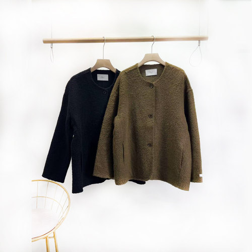 SELF宽松时尚单排扣开衫