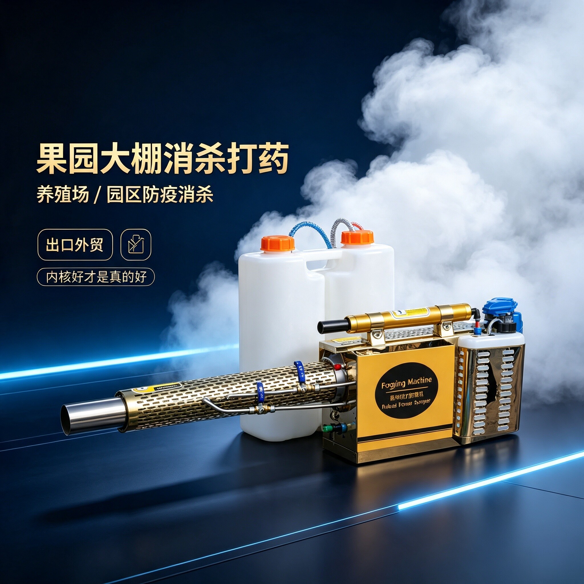 新款脉冲热力弥雾机水雾烟雾两用大棚果园养殖场消毒杀虫打药喷雾