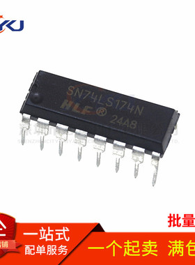 全新 HD74LS174P SN74LS174N 六上升沿D触发器 直插DIP-16