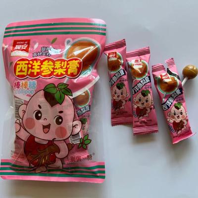 西洋参梨膏棒棒糖长白山特产独立小包装人参糖奶香味