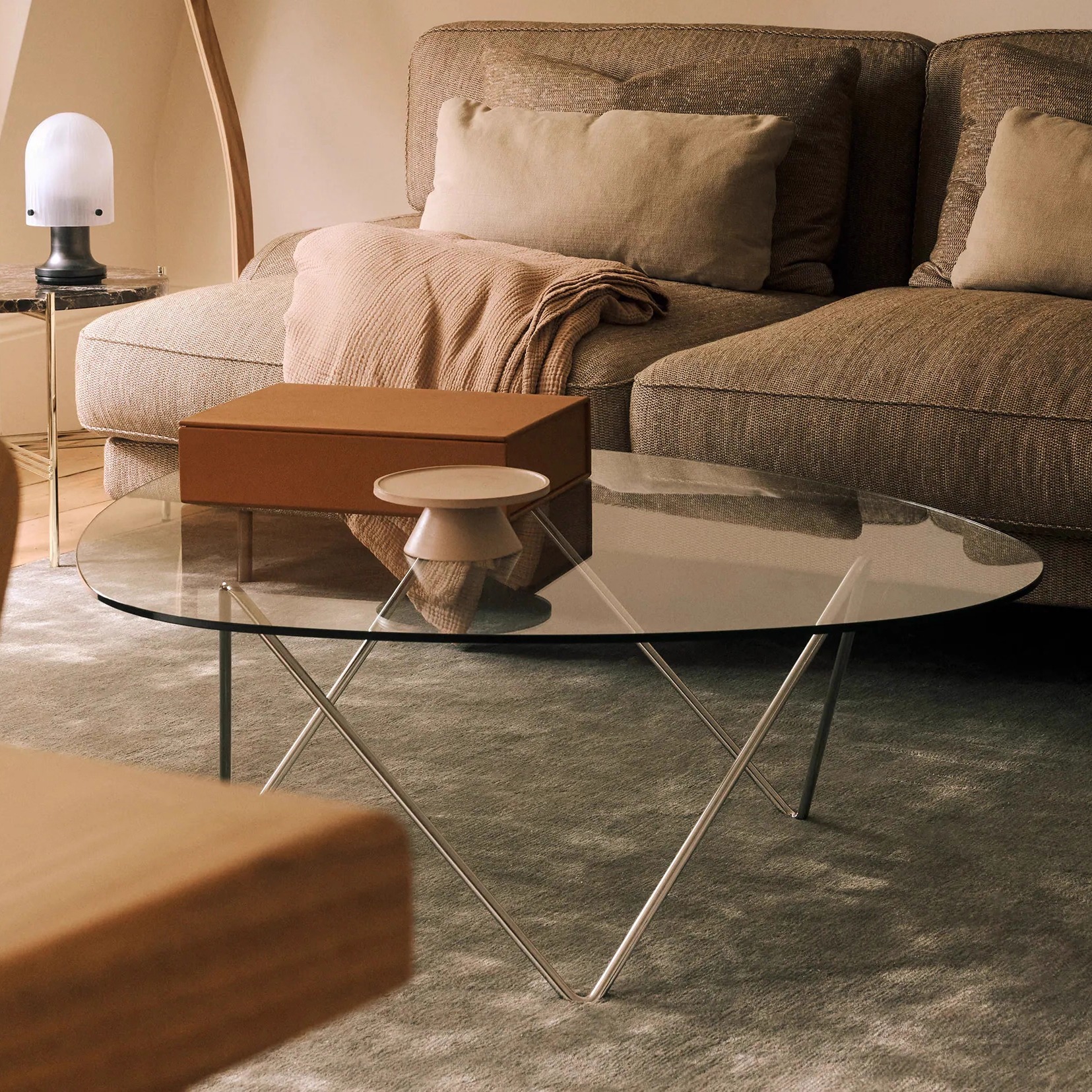 咖啡桌简约现代透明玻璃茶几