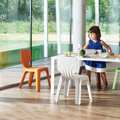 意大利进口Magis Alma儿童椅轻便靠背椅多色可堆叠可承重成人可坐