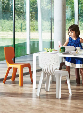 意大利进口Magis Alma儿童椅轻便靠背椅多色可堆叠可承重成人可坐