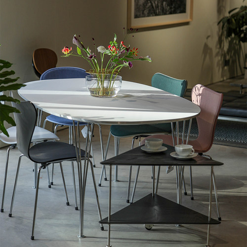 丹麦进口Fritz Hansen桌子Superellipse超椭圆桌子餐桌椭圆桌