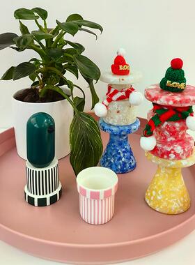 Normann Bit Stool Miniature 丹麦 桌面边几小摆件迷你圆墩模型