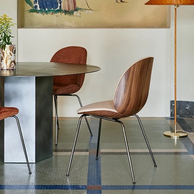 丹麦 GUBI餐椅 Beetle chair 甲壳虫经典设计 可定制 北欧 艺术
