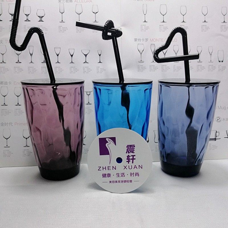 欧式带塑料盖盖玻璃杯 果汁杯 水杯 咖啡杯 花茶杯美容美发店专用,餐饮具,玻璃杯,淘宝优惠券,粉丝福利购,淘宝优惠卷