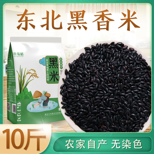东北十斤装无染色五常黑米