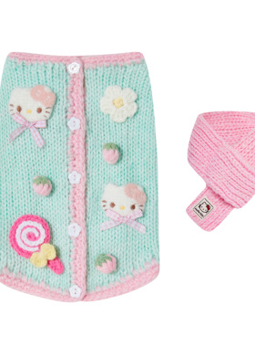 UNLEASHED韩国保暖手工毛衣宠物居家背心可爱狗狗秋冬宠物衣服