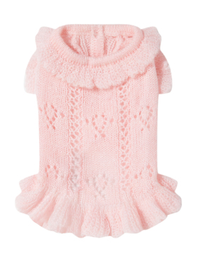 UNLEASHED韩国ins风可爱秋冬保暖马海毛马尔济斯狗狗毛衣宠物衣服