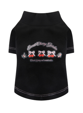 UNLEASHED韩国ins风宠物猫狗短袖樱桃马尔济斯内搭春夏狗狗衣服