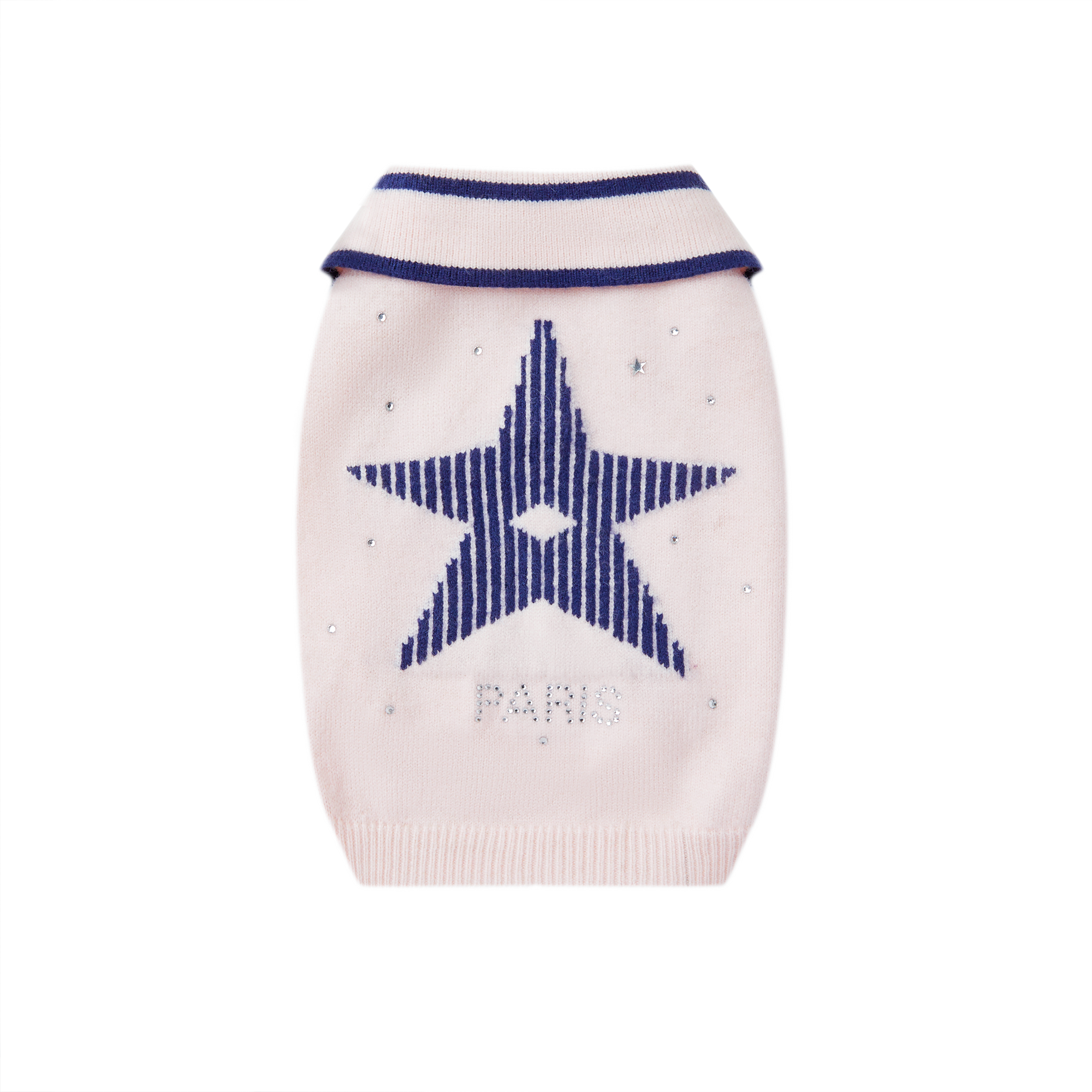 粉色烫钻狗狗保暖毛衣