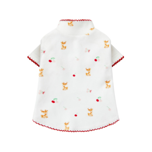 UNLEASHED秋冬保暖圣诞狗狗打底衫全棉舒适家居服可爱宠物衣服