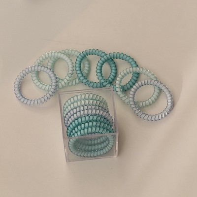 适合头发少的头绳不伤发头饰女简约高弹力高级感彩色细电话线发圈