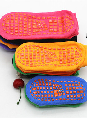 夏季薄款纯棉男女地板袜室内防滑亲子早教袜套运动瑜伽儿童蹦床袜