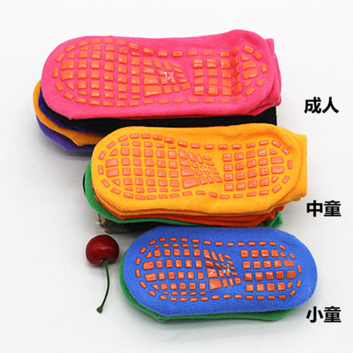 夏季纯棉防滑早教运动风地板袜