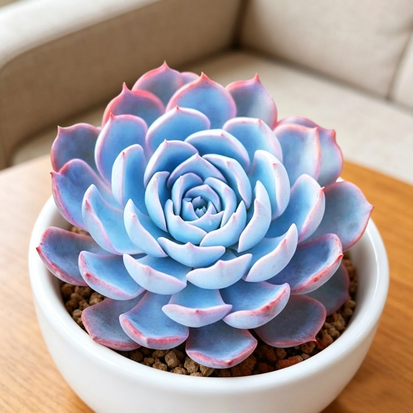 精品多肉植物蓝石莲莲花座造型蓝色植物花卉盆栽室内阳台美观好养