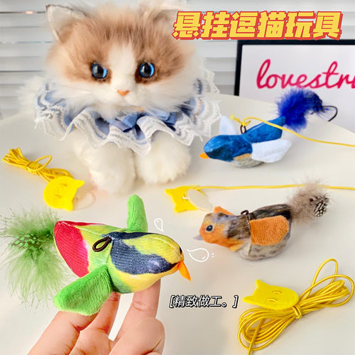 小鸟耐咬猫咪玩具猫薄荷叫叫鸟自