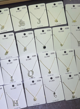 通体S925纯银锁骨链女锆石项链