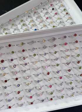 彩色新款开口可调节戒指时尚