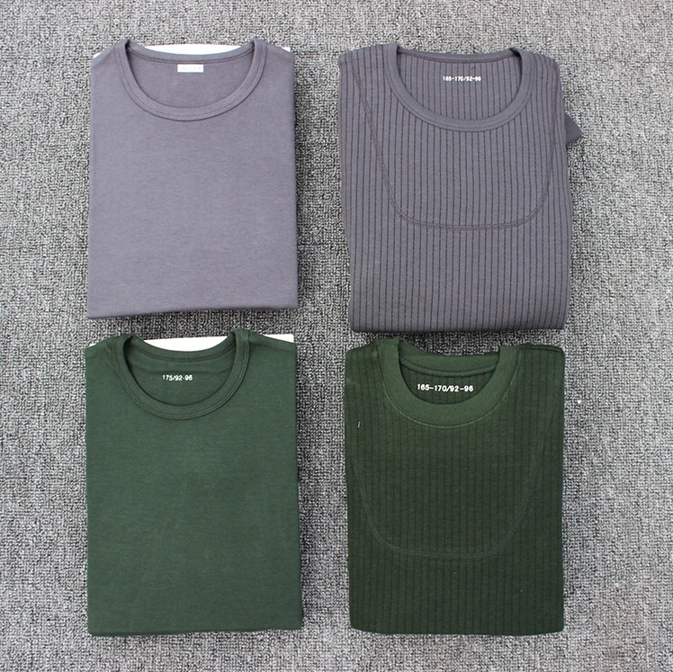 莫代尔棉秋衣秋裤秋冬军绿色深灰色内衣裤套装加厚保暖正品秋衣男