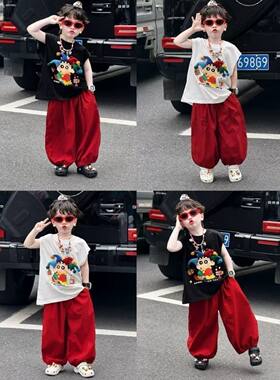13岁男童夏套装2025新款衣服一套