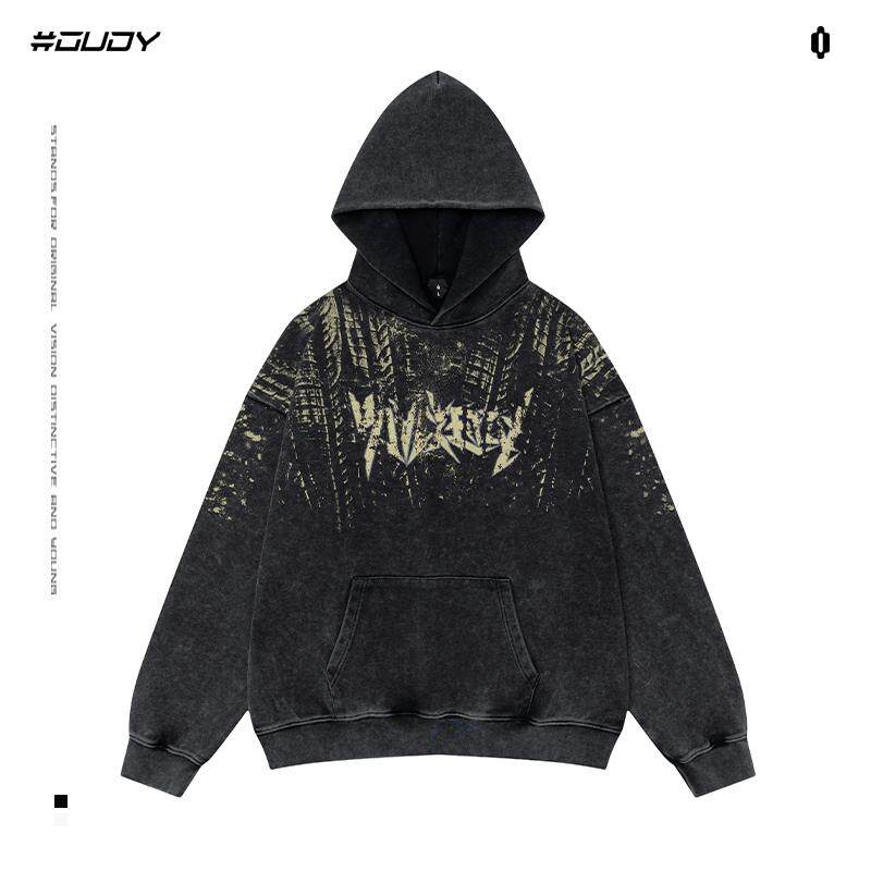 OVDY陈浚铭同款连帽卫衣男女泥泞车印美式印花高街潮流宽松外套,男装,卫衣,淘宝优惠券,粉丝福利购,淘宝优惠卷