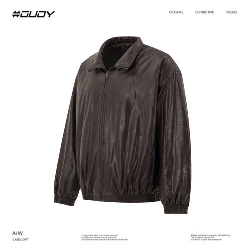 OVDY短宽立领秋冬夹克棉服外套