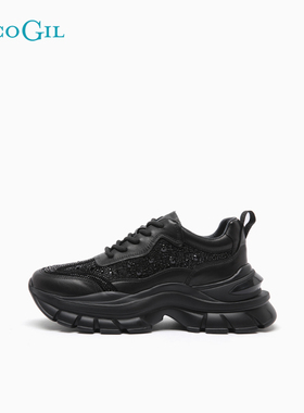 PACO GIL老爹鞋女秋冬季新款厚底增高透气休闲女鞋潮时尚运动跑鞋