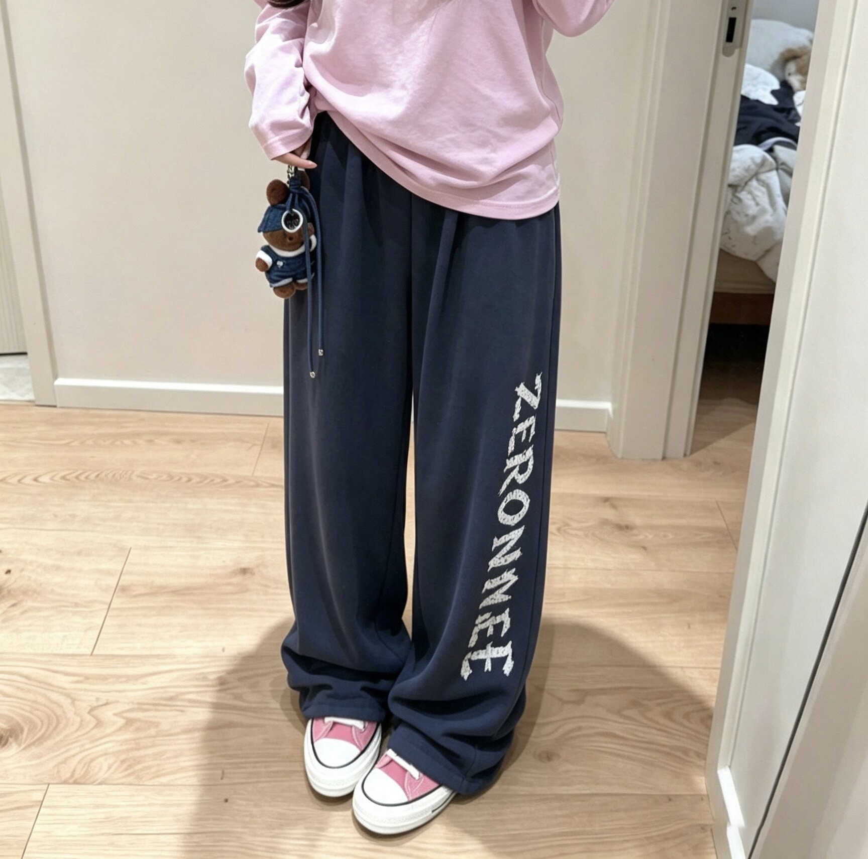 韩系慵懒风休闲运动套装女秋季潮