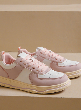 FCS休闲小白鞋运动鞋百搭ins皮面女款板鞋MT076