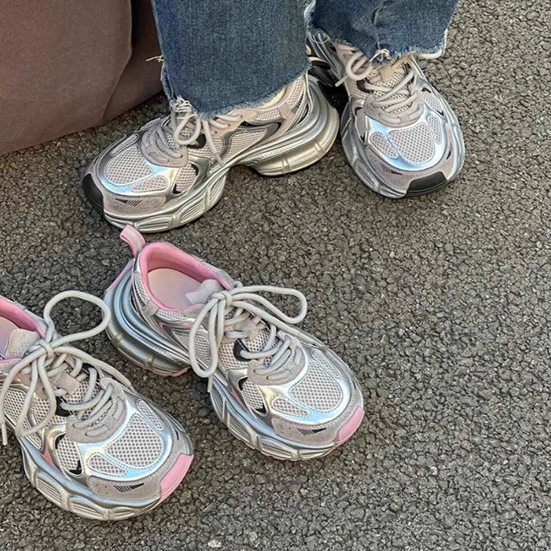 【闪购】FCS复古银色ins风女潮流老鞋a9809