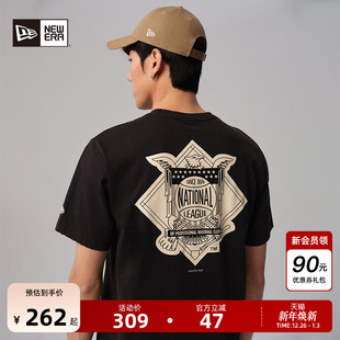 NY重磅t恤男女冰淇淋印花趣味美式 New MLB短袖 新款 Era纽亦华秋季