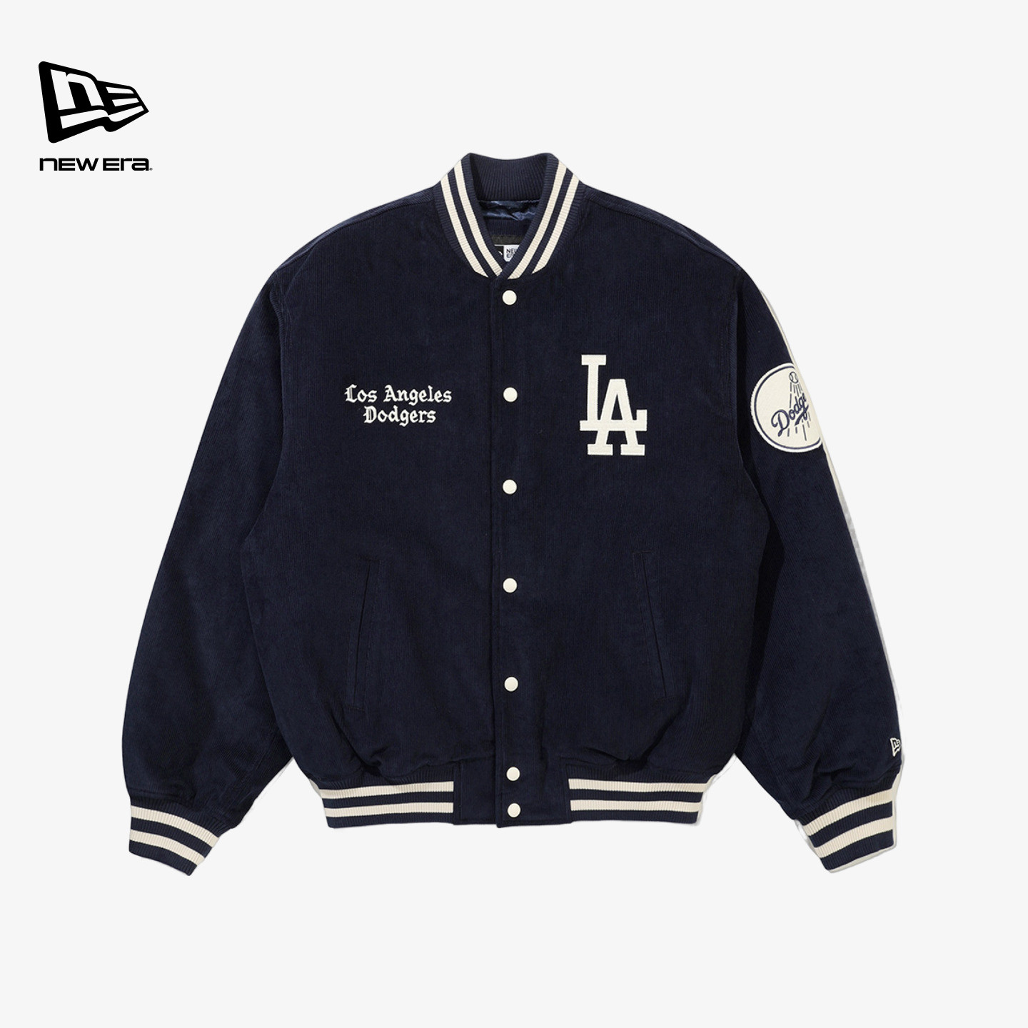 NEW ERA纽亦华26新品MLB灯芯绒棒球复古棉服外套夹克男女NE