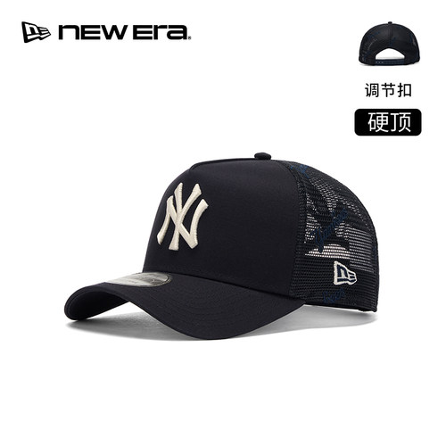 NEW ERA纽亦华26新品MLB网眼字母高顶弯檐卡车帽男女硬顶NE940