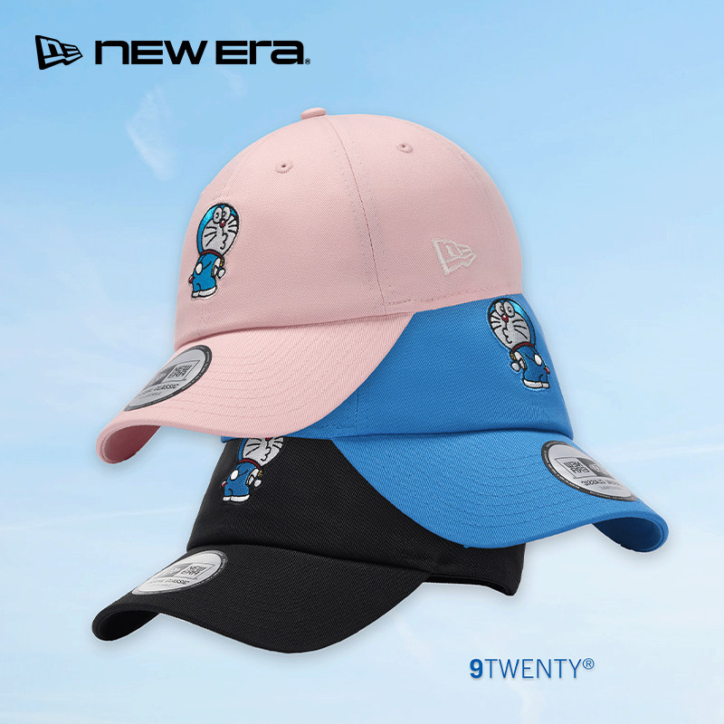 NEW ERA纽亦华26新品哆啦A梦卡通刺绣弯檐棒球帽男女同款软顶NE