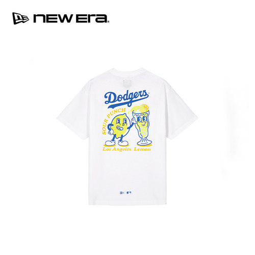 NEW ERA纽亦华26新品MLB夏日饮品趣味印花棉质男士宽松短袖T恤NE